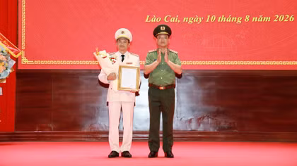 Công bố quyết định bổ nhiệm Giám đốc Công an tỉnh Lào Cai