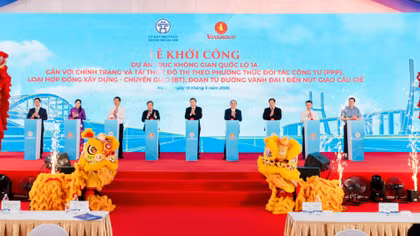 Khởi công Dự án trục không gian QL1A với tổng vốn đầu tư gần 162.000 tỷ đồng