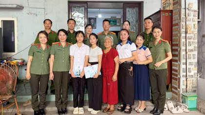 Hội Phụ nữ Cục Truyền thông CAND chắp cánh ước mơ trẻ thơ