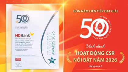 HDBank: Tăng trưởng ấn tượng song hành cùng trách nhiệm cộng đồng