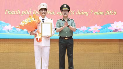 Đại tá Trần Trọng Thủy được bổ nhiệm giữ chức vụ Phó Giám đốc Công an TP Đồng Nai