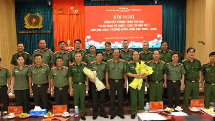 Lan toả hình ảnh đẹp của người chiến sĩ Công an từ các phong trào thi đua 