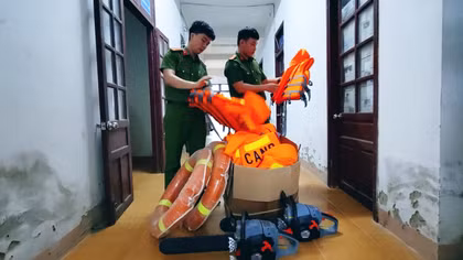 Công an xã Đà Nẵng chuẩn bị sẵn sàng ứng phó thiên tai mùa mưa bão