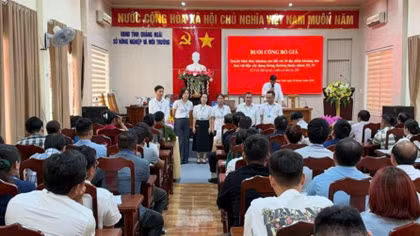 Bất ngờ giá đấu mỏ cát ở Quảng Ngãi vượt lên gần 1,1 triệu đồng/m3