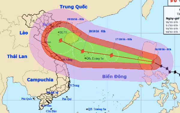 bão số 7, bão sarika, tin bão, cơn bão số 7, bão Sơn Tinh