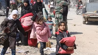 Hoà bình lập lại, người dân Đông Ghouta hân hoan trở về quê nhà