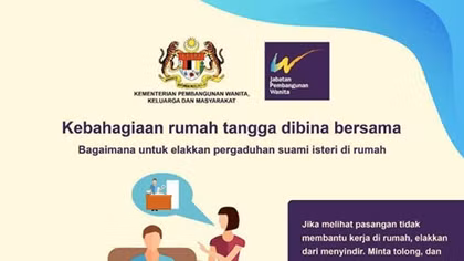 Malaysia kêu gọi phụ nữ "ngừng phàn nàn" chồng trong mùa COVID-19