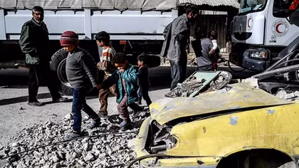 Dân thường Syria bắt đầu di tản khỏi Đông Ghouta nhờ hành lang của Nga