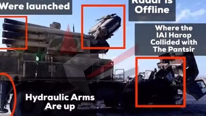 Syria công bố hình ảnh "minh oan" cho tổ hợp Pantsir-S1 trúng tên lửa Israel