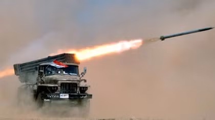 Quân đội Syria ồ ạt nã tên lửa vào phiến quân ở miền Nam