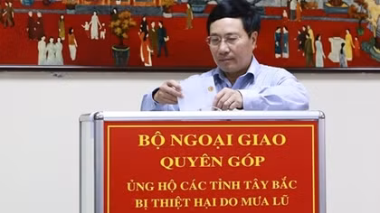 Bộ Ngoại giao chia sẻ khó khăn với đồng bào bị bão lũ ở các tỉnh Tây Bắc