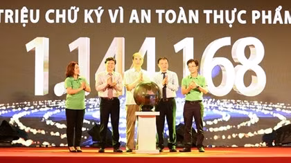 Hơn 1,1 triệu người Việt góp chữ ký hành động vì an toàn thực phẩm