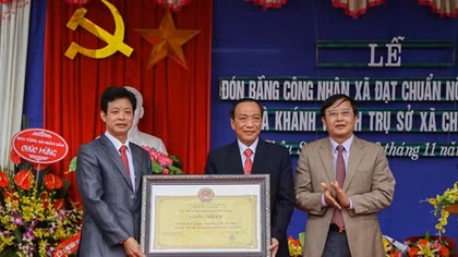 Xã Châu Sơn, Duy Tiên, Hà Nam đạt chuẩn nông thôn mới