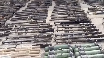 Quân đội Syria tịch thu kho vũ khí khủng trong hang ổ IS
