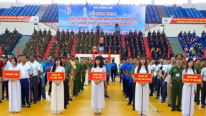 Khai mạc giải thể thao ứng dụng nghiệp vụ lực lượng CAND năm 2017