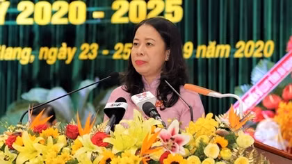 Đồng chí Võ Thị Ánh Xuân tái đắc cử Bí thư Tỉnh ủy An Giang