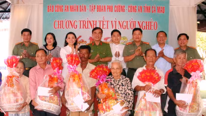 Xuân về với đồng bào nghèo nơi cực Nam Tổ quốc 