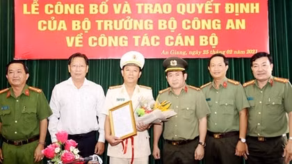 Công an tỉnh An Giang có tân Phó Giám đốc