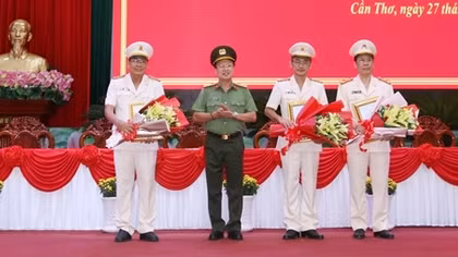 Công an TP Cần Thơ có 3 tân Phó Giám đốc
