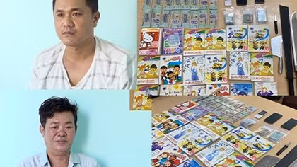 Bắt 2 đối tượng cho vay lãi nặng, thu nhiều hung khí nguy hiểm