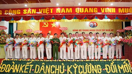 Đảng bộ Trung đoàn CSCĐ Tây Nam Bộ tổ chức Đại hội 