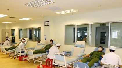 Công an TP Cần Thơ hiến máu tình nguyện