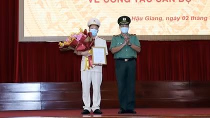 Công an tỉnh Hậu Giang có tân Phó Giám đốc