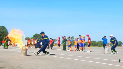Huyện đảo Phú Quốc tổ chức hội thao kỹ thuật chữa cháy và cứu nạn cứu hộ 