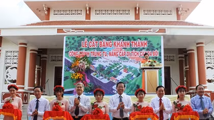 Khánh thành công trình trùng tu di tích Cây Da Đôi tại Bến Tre