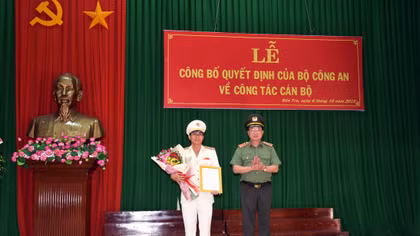 Công an tỉnh Bến Tre có tân Giám đốc