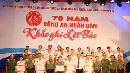 Bế mạc Liên hoan Nghệ thuật quần chúng CAND lần thứ 10 