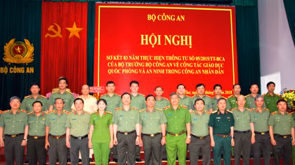 Hội nghị sơ kết công tác giáo dục Quốc phòng và An ninh trong CAND