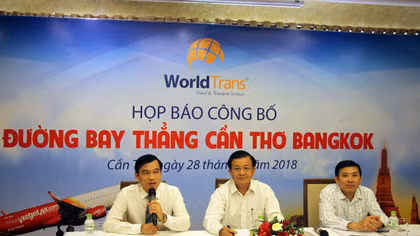 Mở đường bay thẳng Cần Thơ – Bangkok phục vụ du khách mùa hè