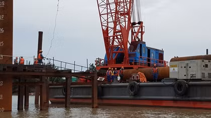 Đồng loạt thi công hệ thống cống ngăn triểu tại dự án giải quyết ngập của TP Hồ Chí Minh 