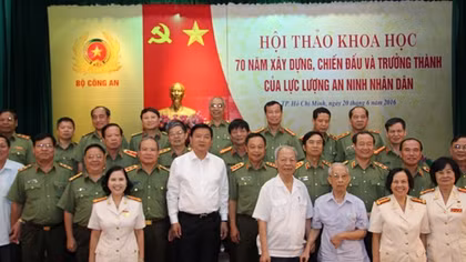 Trang sử vẻ vang 70 năm xây dựng, chiến đấu và trưởng thành của lực lượng ANND