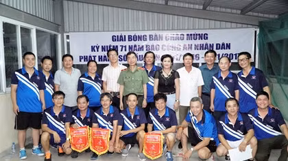 Sôi nổi giải bóng bàn mở rộng nhân kỷ niệm 71 năm Ngày Báo CAND ra số đầu tiên