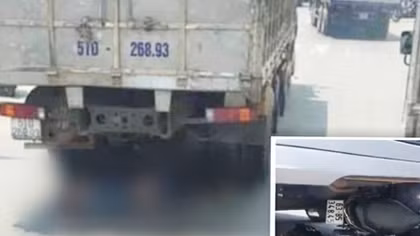 Quẹo trái không quan sát, 2 người trên xe máy bị xe tải cuốn tử vong