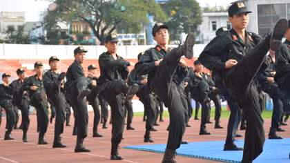 Màn võ thuật đẹp mắt tại Hội thao “Khỏe để phục vụ nhân dân”