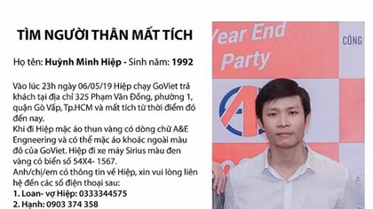 Tài xế Goviet mất tích, gia đinh nhận cuộc gọi đòi tiền chuộc