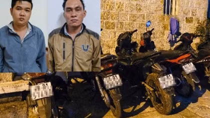 Thuê ôtô đi trộm xe máy
