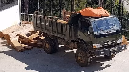Điều tra nguồn gốc 50 phách gỗ lậu trên xe ôtô