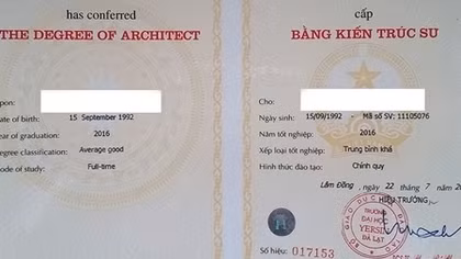 Cấp lại bằng bị lỗi cho sinh viên Trường ĐH Yersin Đà Lạt
