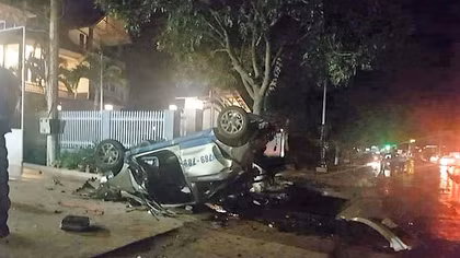 Taxi gây tai nạn, 3 người chết, 4 người bị thương