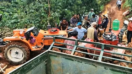  Nứt đất kinh hoàng lên 20ha, dân vớt vát tài sản tháo chạy 