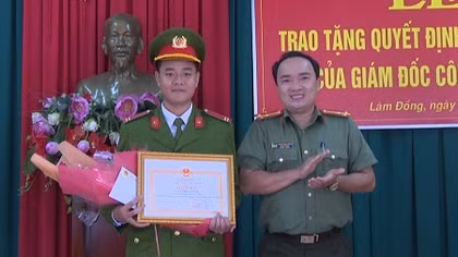 Khen thưởng chiến sĩ Công an nghĩa vụ đạt 29,1 điểm 