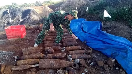 Phát hiện 800kg đạn pháo khi đào móng nhà