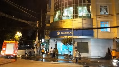 Xảy ra cháy tại một chi nhánh ngân hàng ở Lâm Đồng