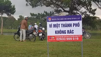 Đà Lạt kêu gọi du khách không xả rác bừa bãi