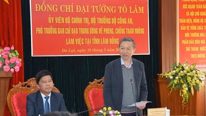 Ban chỉ đạo Trung ương về phòng, chống tham nhũng làm việc tại Lâm Đồng 