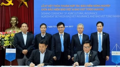Ký kết thỏa thuận hợp tác bảo hiểm nông nghiệp